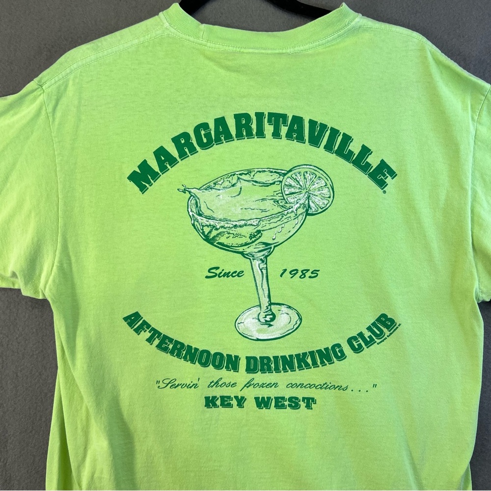 Green size medium Margaritaville Shirt key west afternoon drinking club